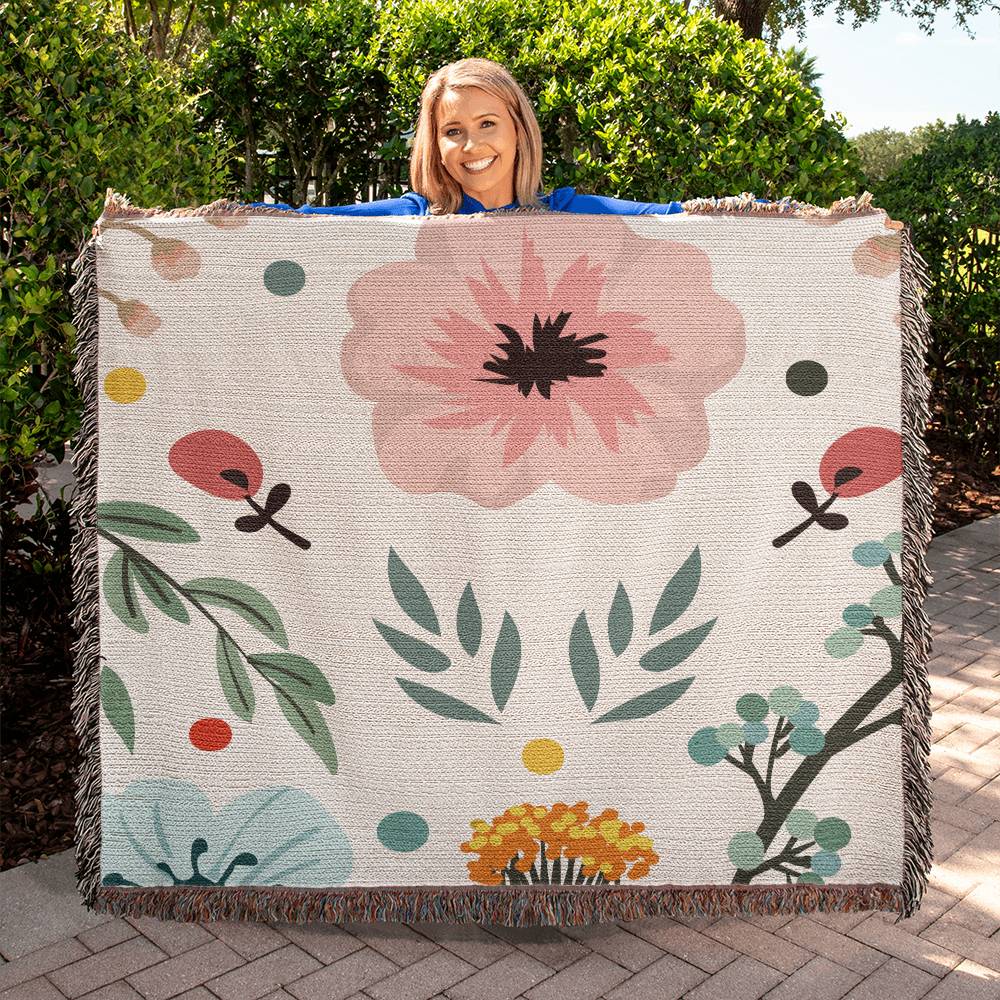 Mother's Day Blanket || Mother's Day Gift || Flower Print Blanket